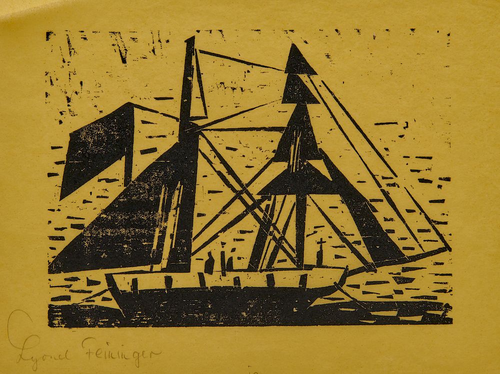 Appraisal: LYONEL FEININGER American German - Alte Brigantine Old Brigantine Prasse