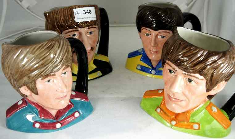 Appraisal: A set of Royal Doulton Character Jugs The Beatles comprising