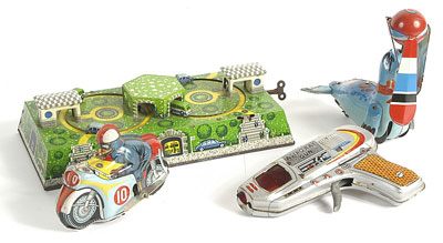 Appraisal: Astro Ray Gun and other tinplate novelties Shudo Astro Ray