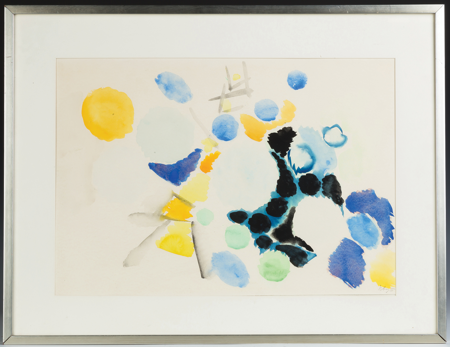 Appraisal: Ernst Wilhelm Nay German - Watercolor Signed lower right Nay