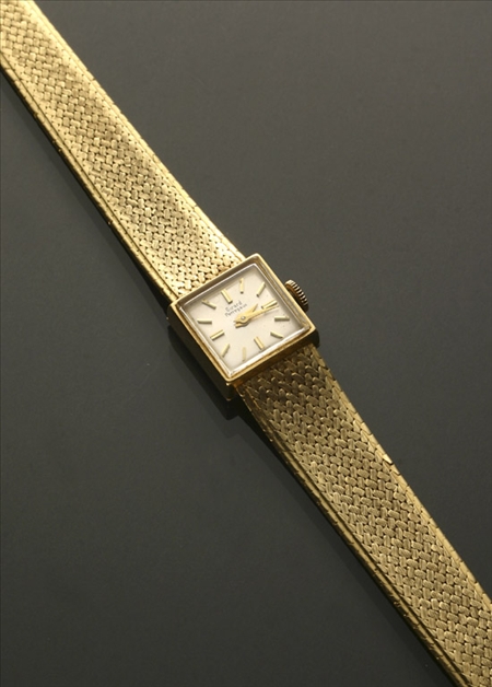 Appraisal: Lady's -Karat Yellow-Gold -Jewel Manual-Wind Wristwatch Girard-Perregaux Swiss Circa Case