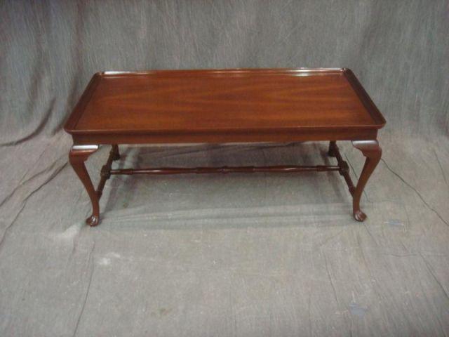 Appraisal: KITTINGER Queen Anne Style Coffee Table With Kittinger metal tag