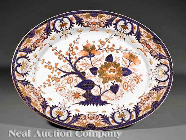 Appraisal: A Crown Derby Imari Oval Platter early-to-mid th c th