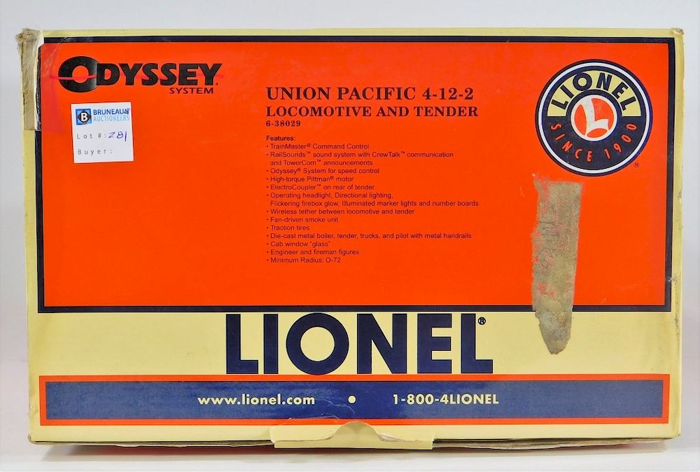 Appraisal: Lionel Union Pacific - - Locomotive Train Set United Stated