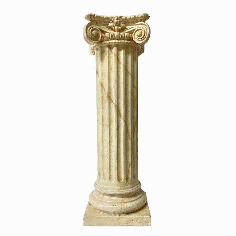 Appraisal: Plinth Corinthian Column Style A lacquered wood plinth in the