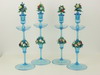 Appraisal: CANDLE STICKS - Lot of four th C Venetian glass