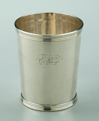 Appraisal: Kentucky coin silver julep cup round slightly tapering side reeded