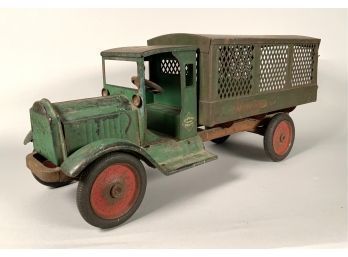 Appraisal: An early th C American pressed steel toy mail truck