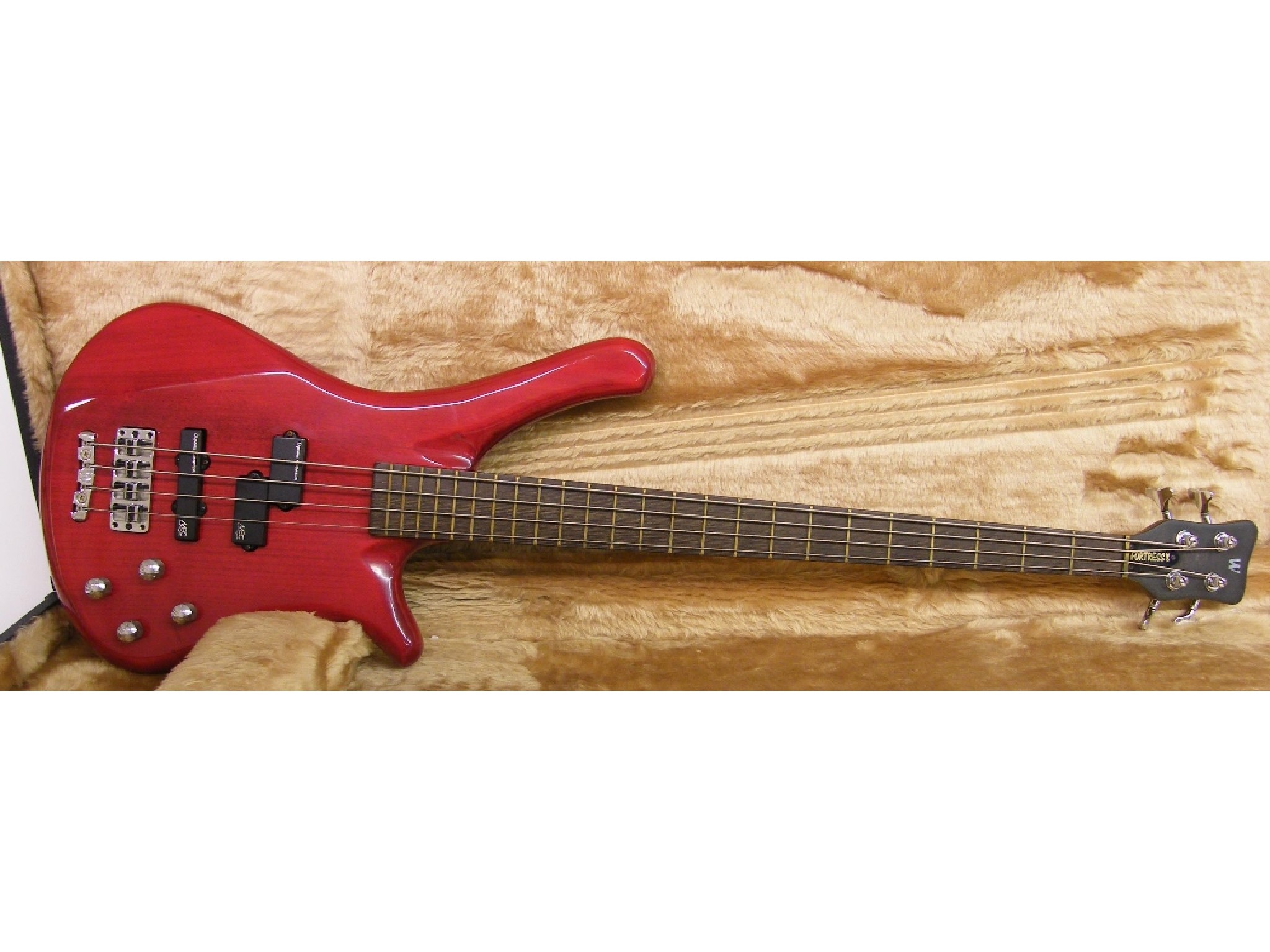 Appraisal: Warwick Fortress One bass guitar ser no Dxxxx red finish