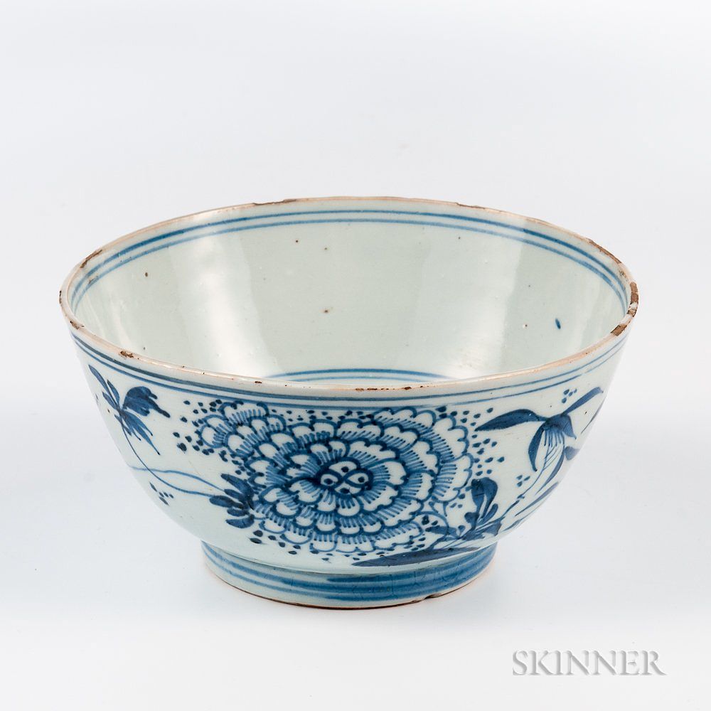 Appraisal: Blue and White Bowl Blue and White Bowl China possibly