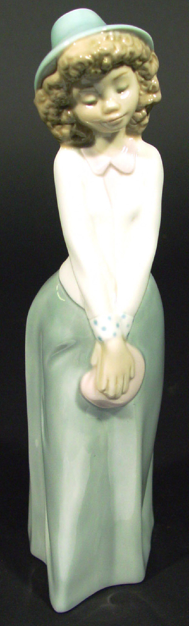 Appraisal: Nao porcelain figurine in flowing dress printed factory mark to