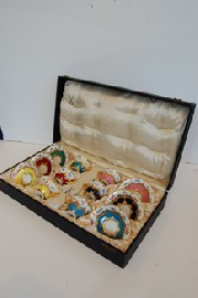 Appraisal: SET OF SIX BOXED GILDED MEISSEN CUPS AND SAUCERS