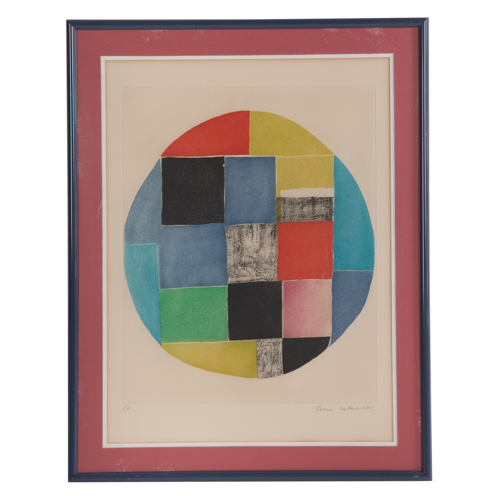 Appraisal: SONIA DELAUNAY UNTITLED ETCHING AND AQUATINT French - Etching and