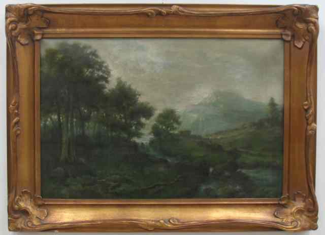 Appraisal: ATTRIBUTED TO GEORGE WILSON OIL ON CANVAS British th century