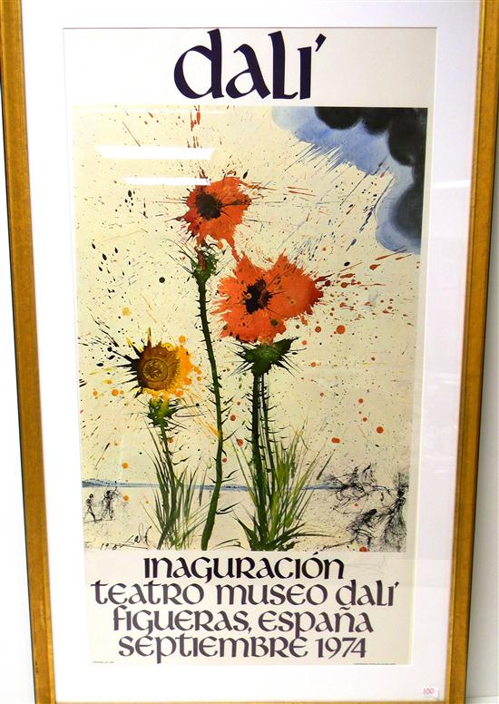 Appraisal: Salvador Dali Spanish b - d poster featuring Spring Explosive