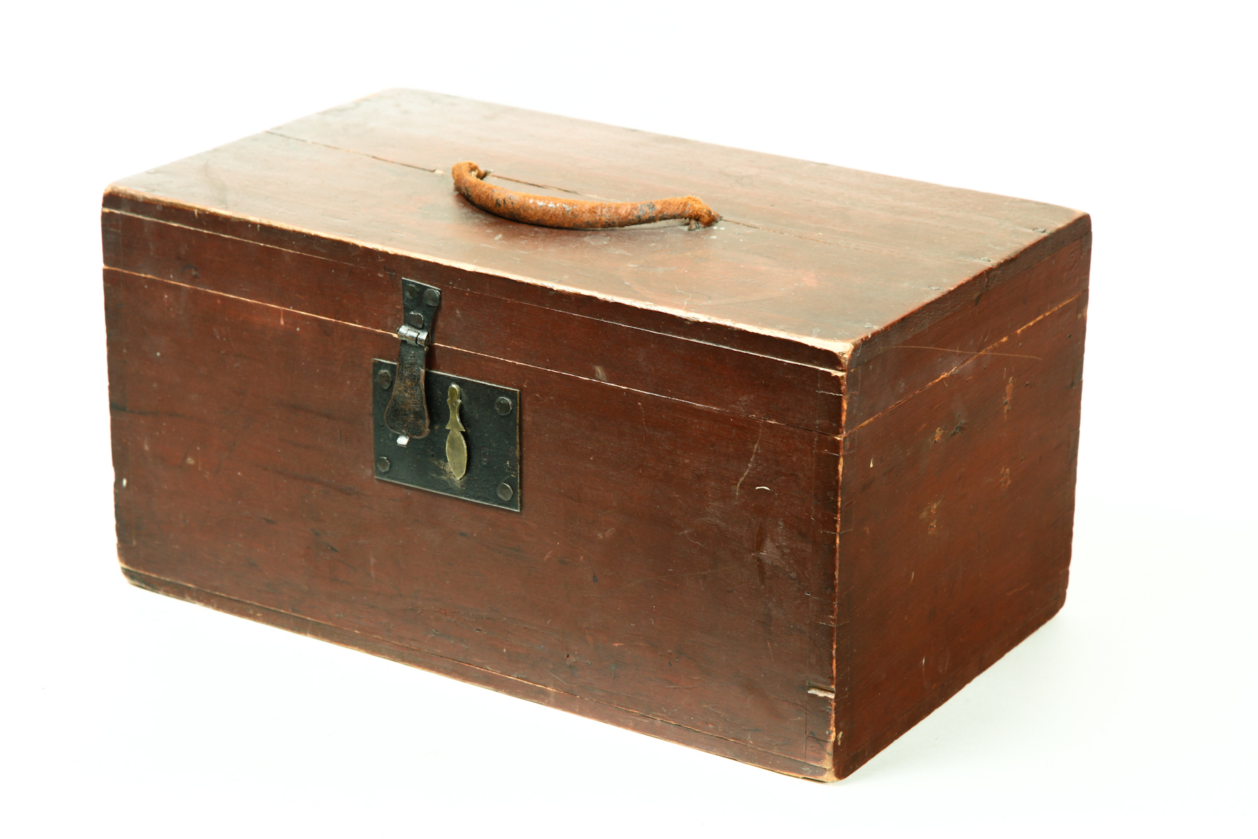 Appraisal: DOCUMENT BOX Probably New England - basswood Dovetailed box with