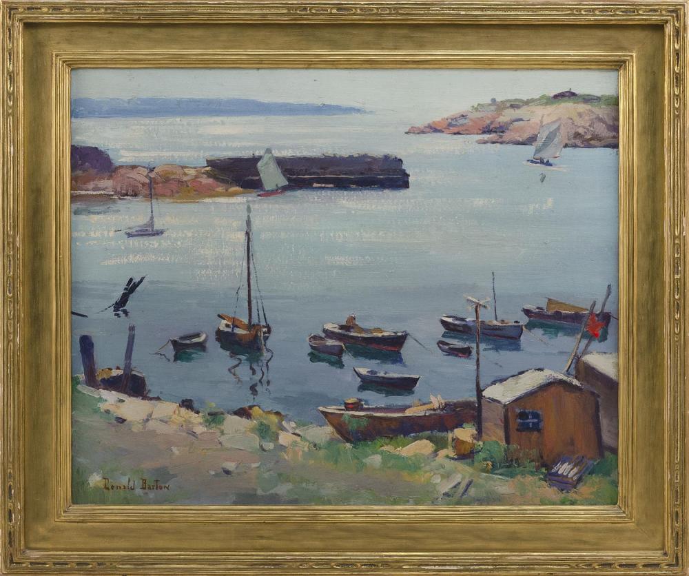 Appraisal: DONALD BARTON MASSACHUSETTS - PIGEON COVE OIL ON CANVAS X