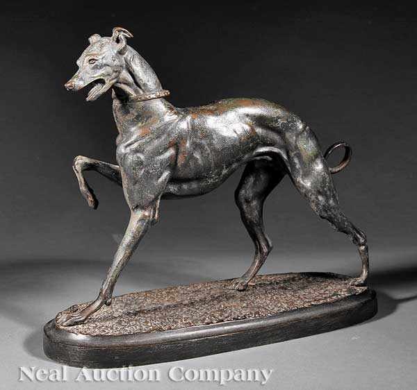 Appraisal: A French Bronze of A Whippet after Christophe Fratin French