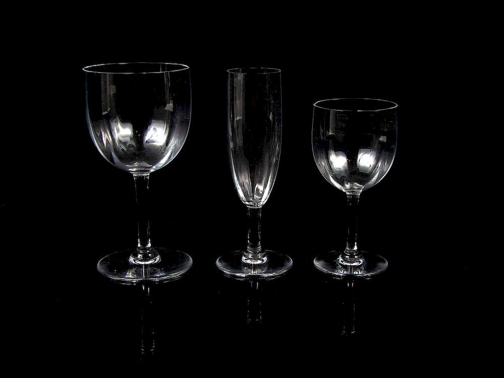 Appraisal: A Partial Set of Baccarat Stemware SECOND HALF A Partial