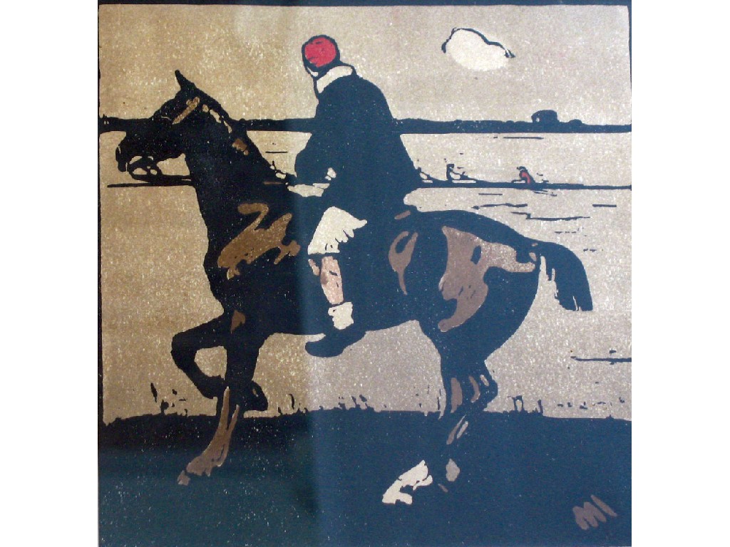 Appraisal: WILLIAM NICHOLSON Racing - March signed in ink on the