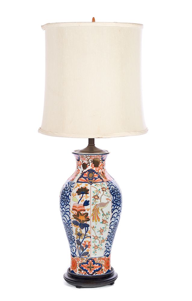 Appraisal: Imari Chinese Lamp Good condition with normal wear Please Email