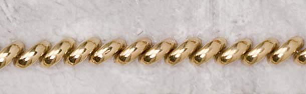 Appraisal: SAN MARCO GOLD BRACELET k yellow gold San Marco polished