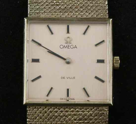 Appraisal: A gentleman's mid 's ct gold Omega De Ville dress