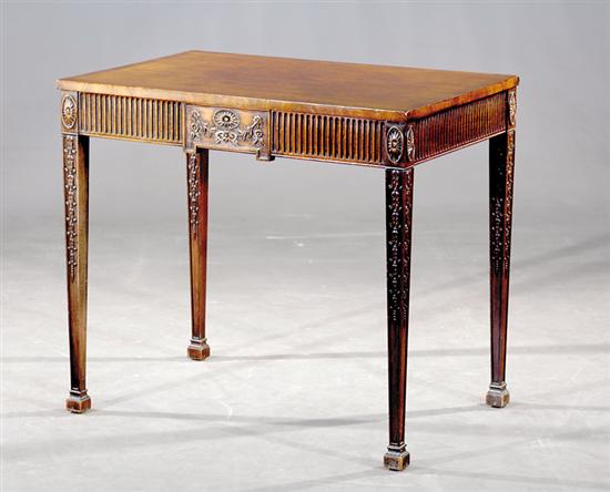 Appraisal: Adam style mahogany console table late th century rectangular top