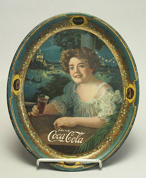 Appraisal: Oval Coca-Cola Tray Important St Louis World s Fair Tray