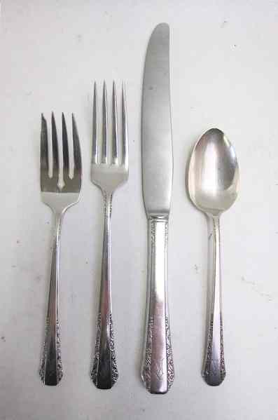 Appraisal: PIECE HALLMARK SILVER STERLING FLATWARE SET in the ''Ballad'' pattern