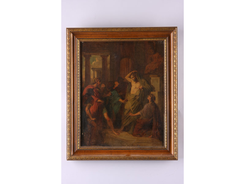 Appraisal: Old Master Style Painting th c oil on canvas unsigned