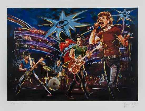 Appraisal: Ronnie Wood b Skulls on Stage silkscreen printed in colours