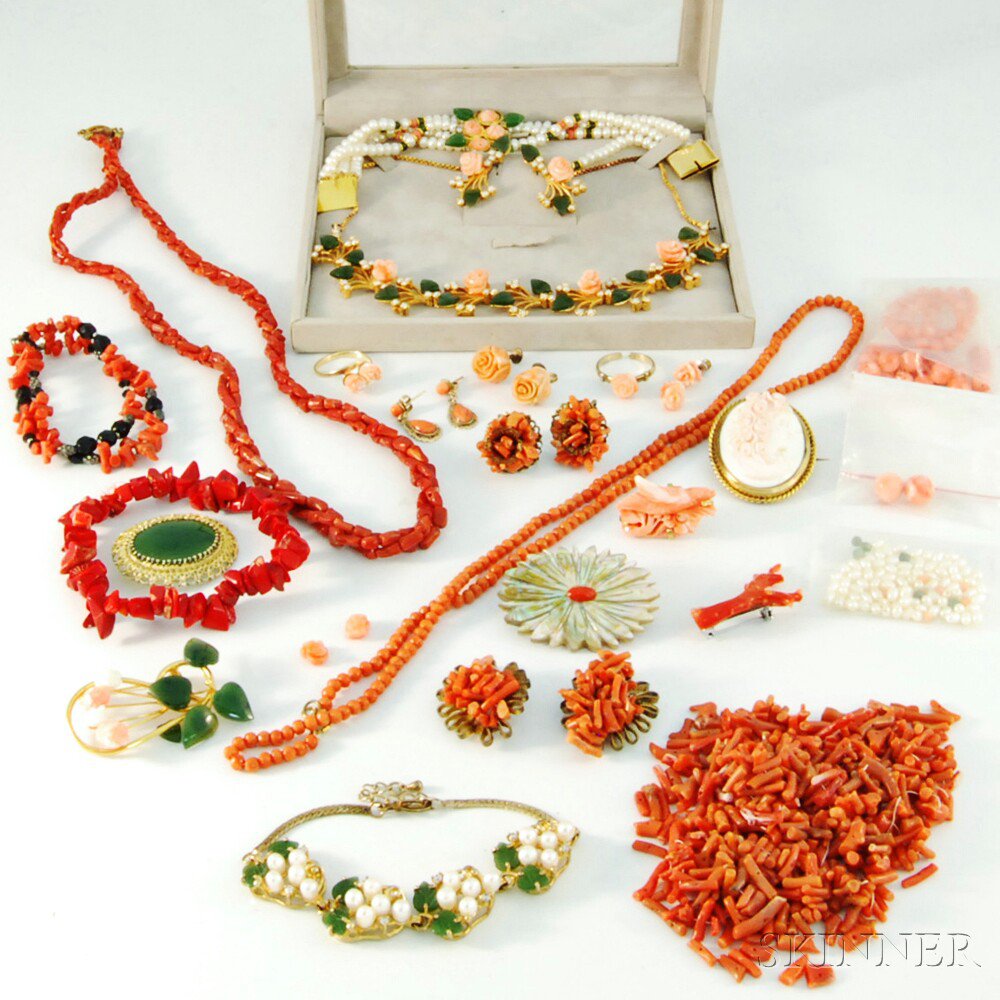 Appraisal: Group of Hardstone Jewelry including several pieces in shades of