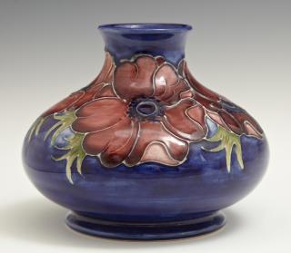 Appraisal: Moorcroft Anemone Baluster Vase th c of globu Moorcroft Anemone