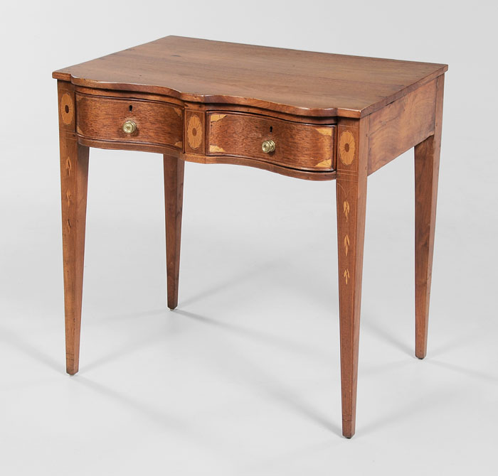 Appraisal: Fine Virginia Federal Inlaid Dressing Table Northern Valley of Virginia