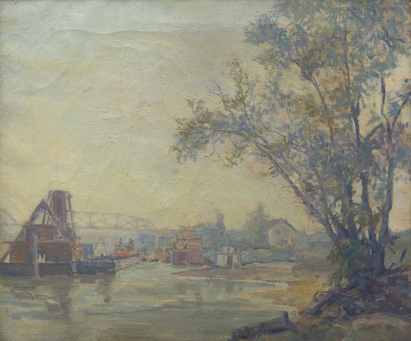 Appraisal: CLIFFORD ADAMS BAYARD AMERICAN - x Pittsburgh Mill Oil on