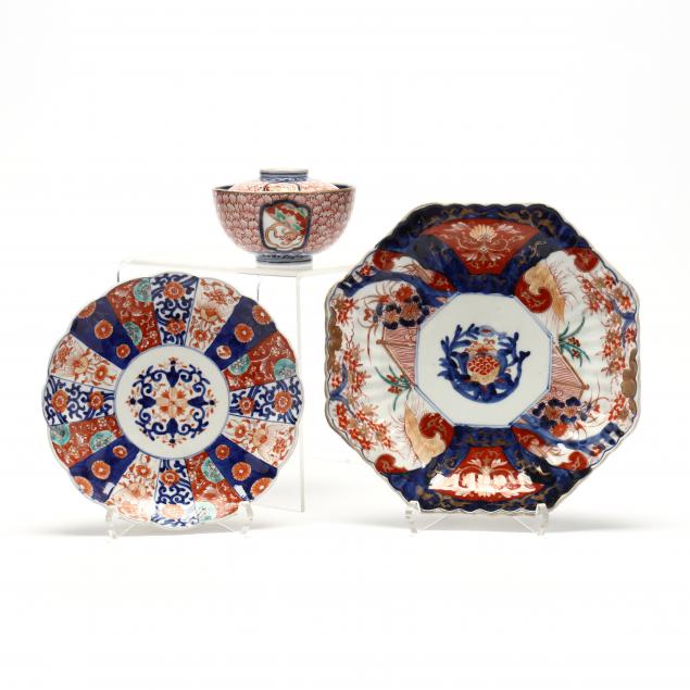 Appraisal: A GROUP OF JAPANESE IMARI PORCELAIN TABLEWARE Meiji period -