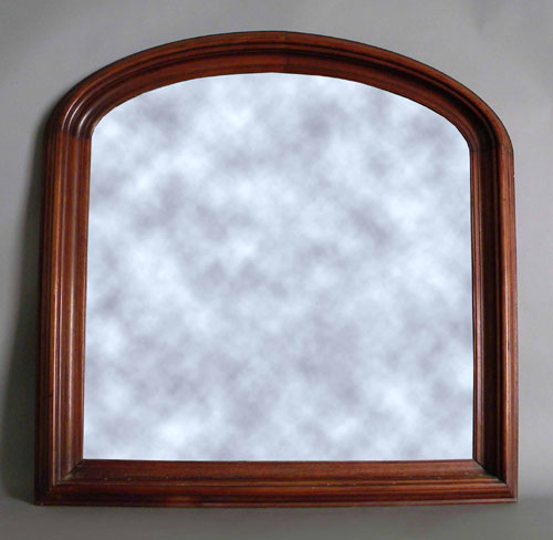 Appraisal: Victorian walnut overmantle mirror l w