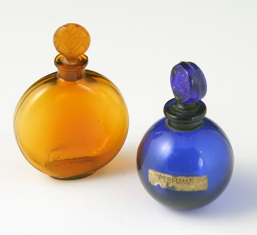 Appraisal: For Worth 's in blue and amber glass unsigned h