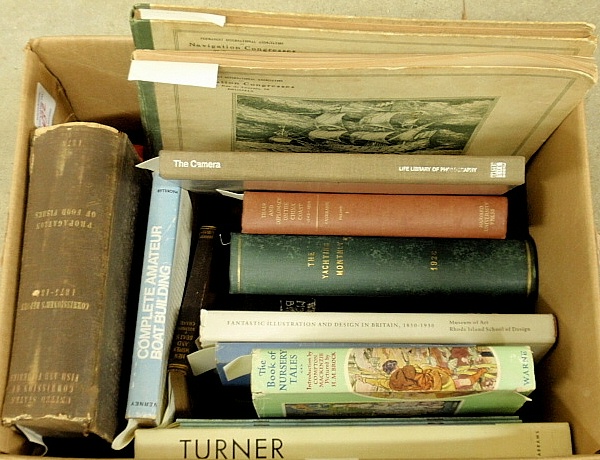 Appraisal: - Box lot of mostly nautical related books and pamphlets