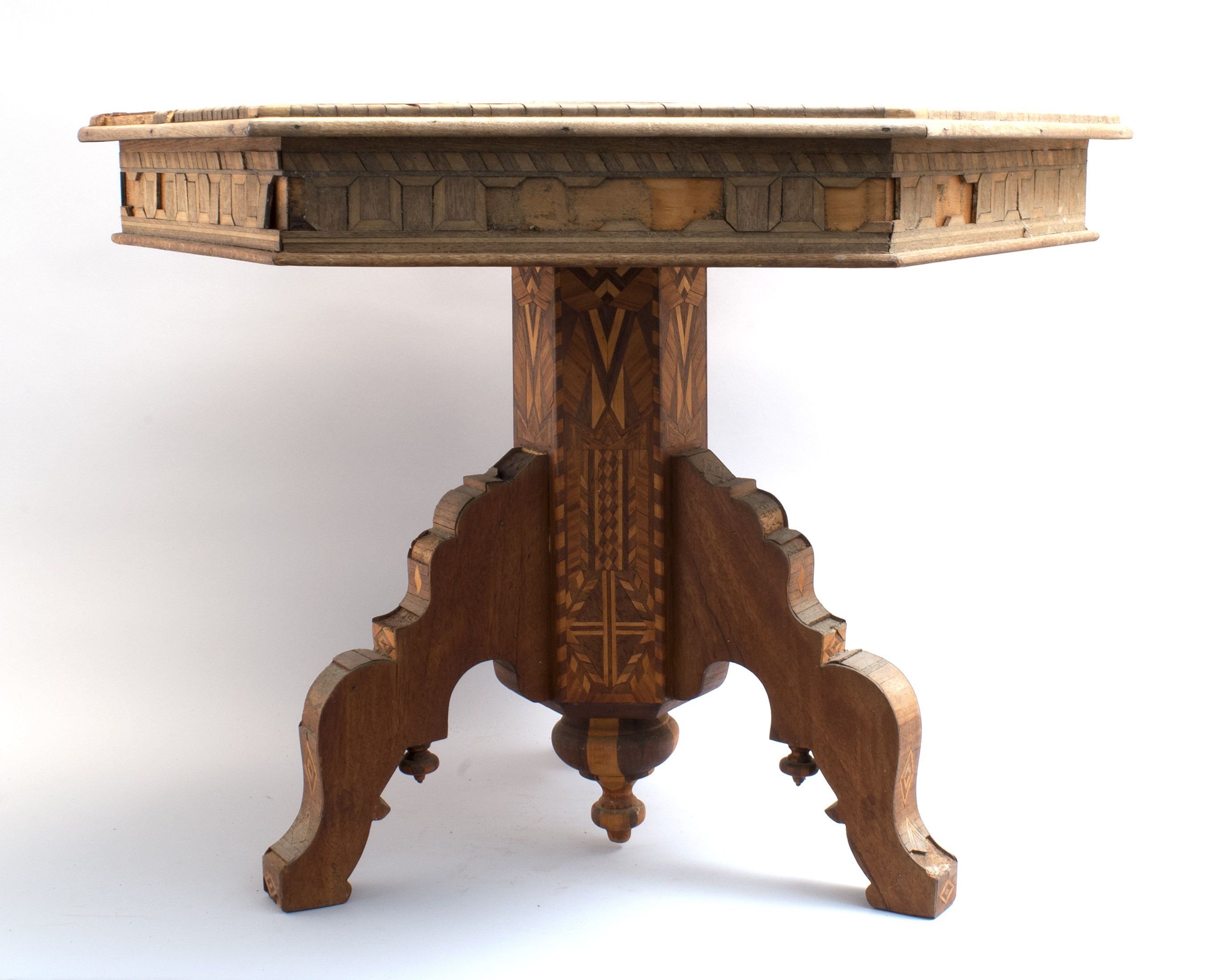 Appraisal: CONTINENTAL TILT-TOP TABLE Probably Swiss Late th Early th CenturyMade