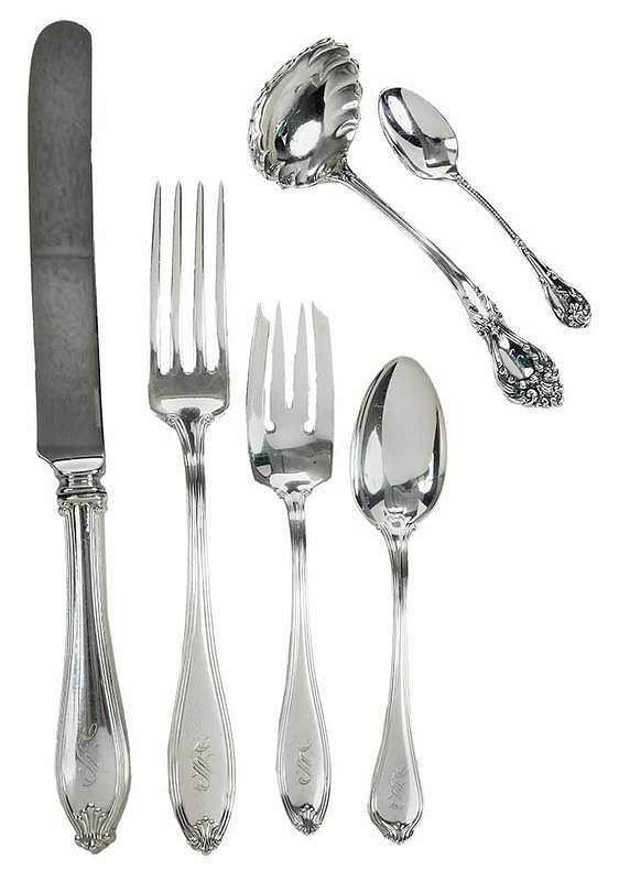 Appraisal: Paul Revere Sterling Flatware and More Pieces American th century