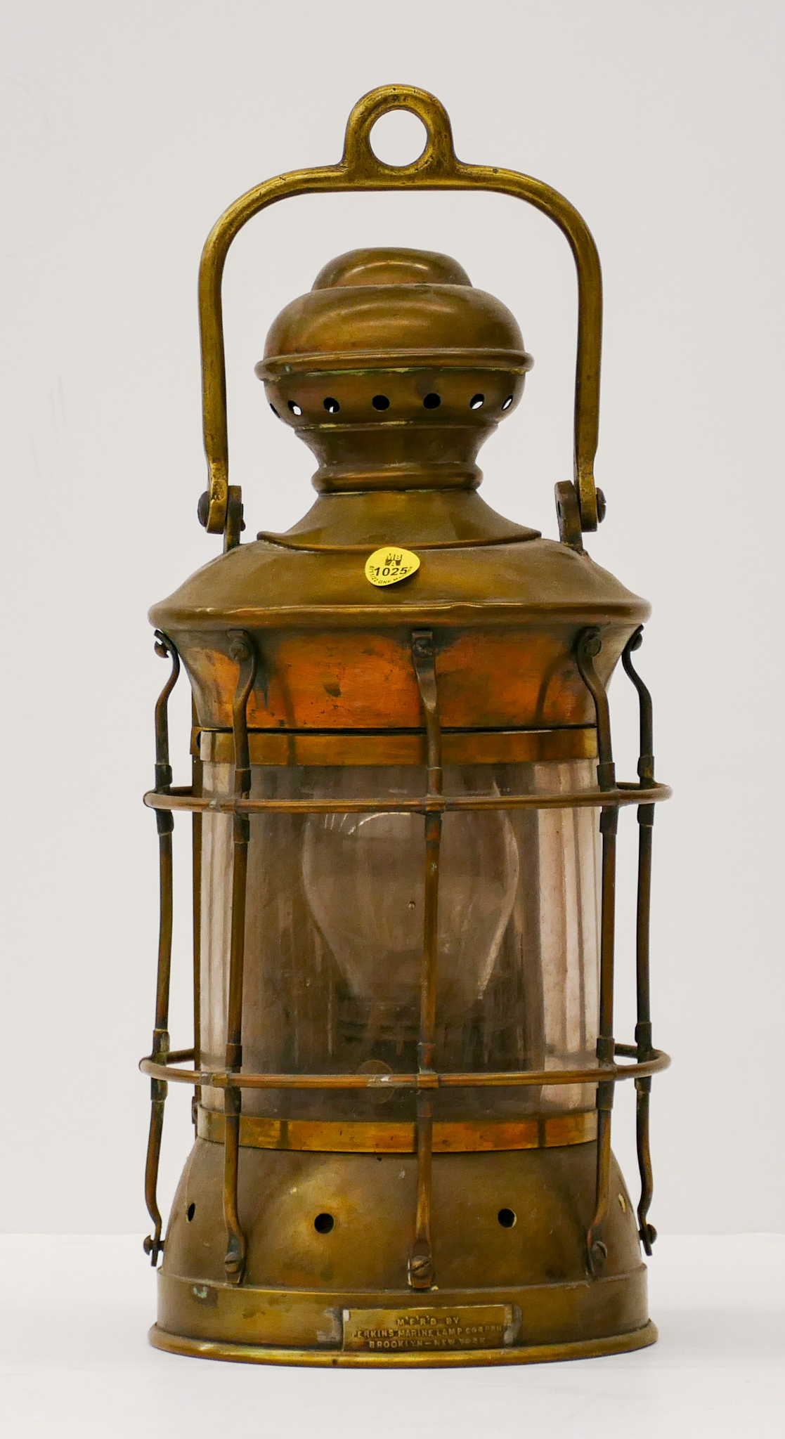 Appraisal: Antique Perko Brass Marine Oil Lantern ''