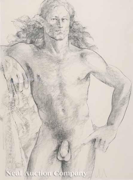 Appraisal: George Valentine Dureau American New Orleans b Standing Male Nude