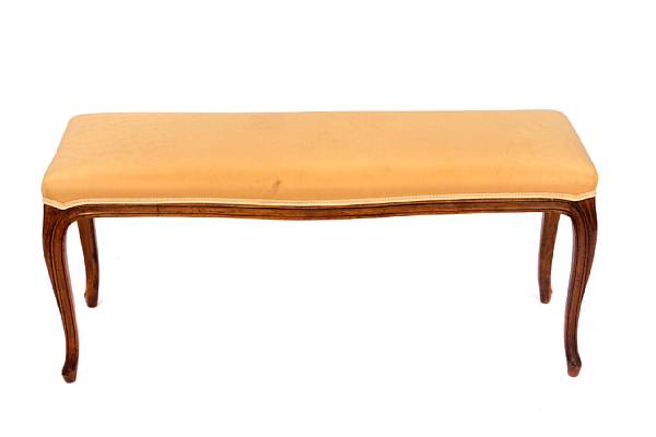 Appraisal: A Louis XV style bench height in length in depth