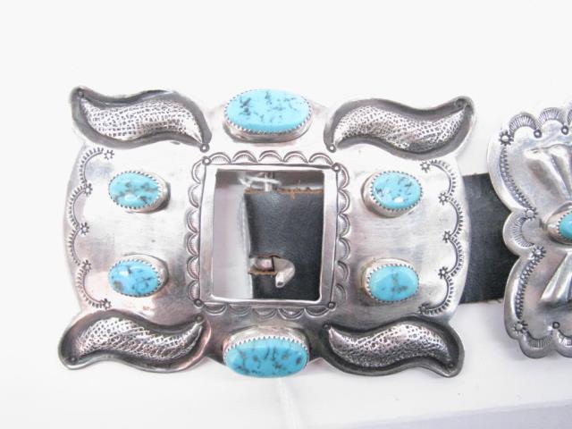 Appraisal: Fine vintage Navajo concho belt with conchos of two different