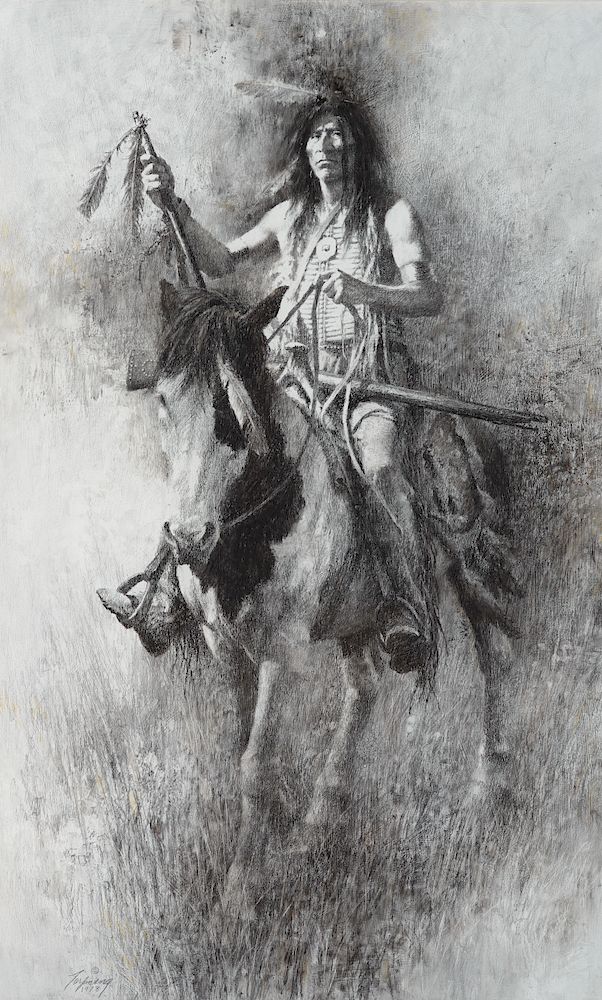 Appraisal: Howard Terpning b Soldier Chief Exclusive on Bidsquare HOWARD TERPNING