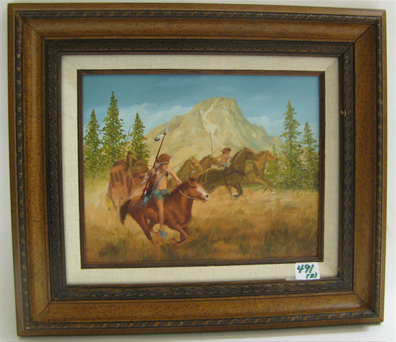 Appraisal: GARY MILLER TWO OILS American th century The first on