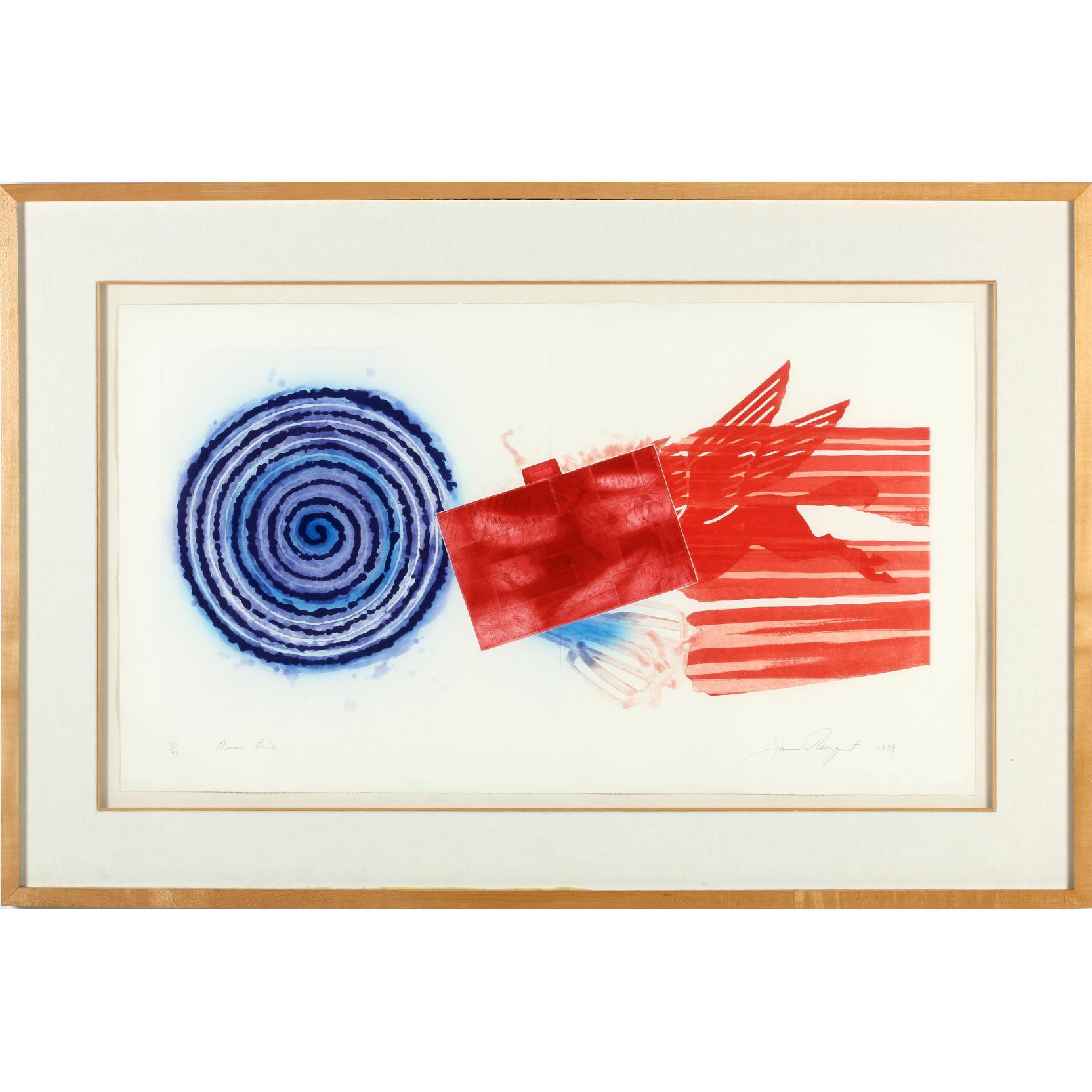 Appraisal: James Rosenquist Am b Driver's Line etching and aquatint in