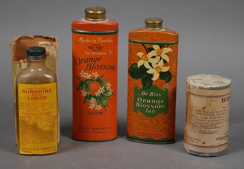 Appraisal: Four different medications made in Florida during the early th